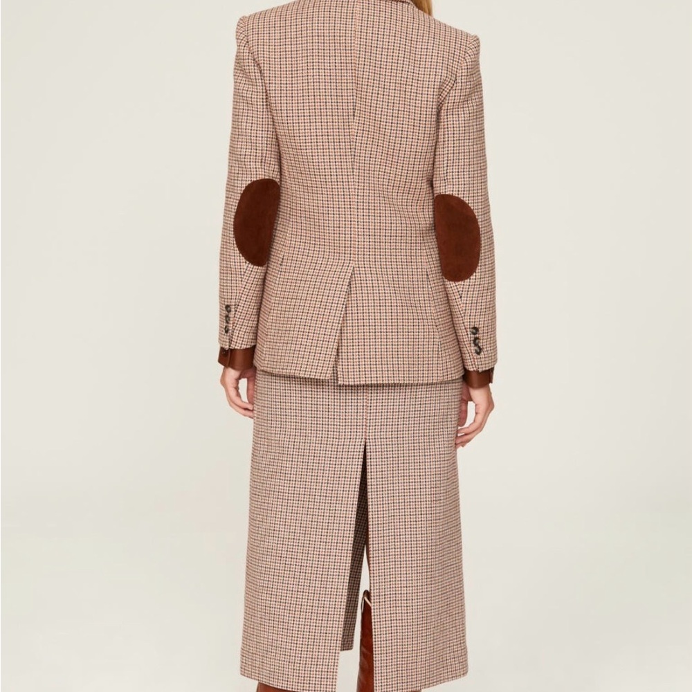 Maje Elbow Patch Single-Breasted Blazer - image 3